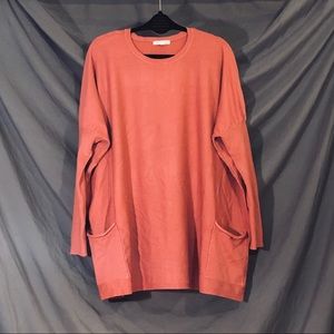 Peach Colored, Tea n Rose, Slouchy Sweater